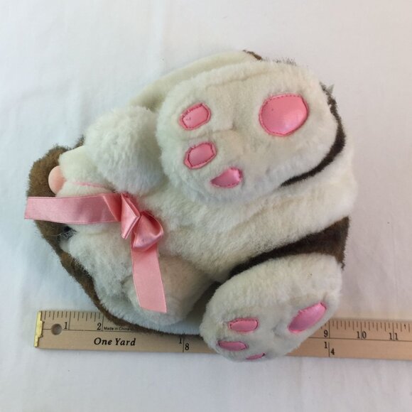 MTY International Brown White Easter Bunny Rabbit Plush 9" Stuffed Animal Toy - Picture 8 of 8